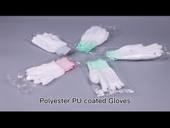 دستکش ضد برش ESD بدون پرز 13 گرمی رسانا فیبر کربن PU Palm Fit